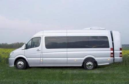Bus rental Sverige, Sweden Mercedes Benz Sprinter Lux TOP Business class